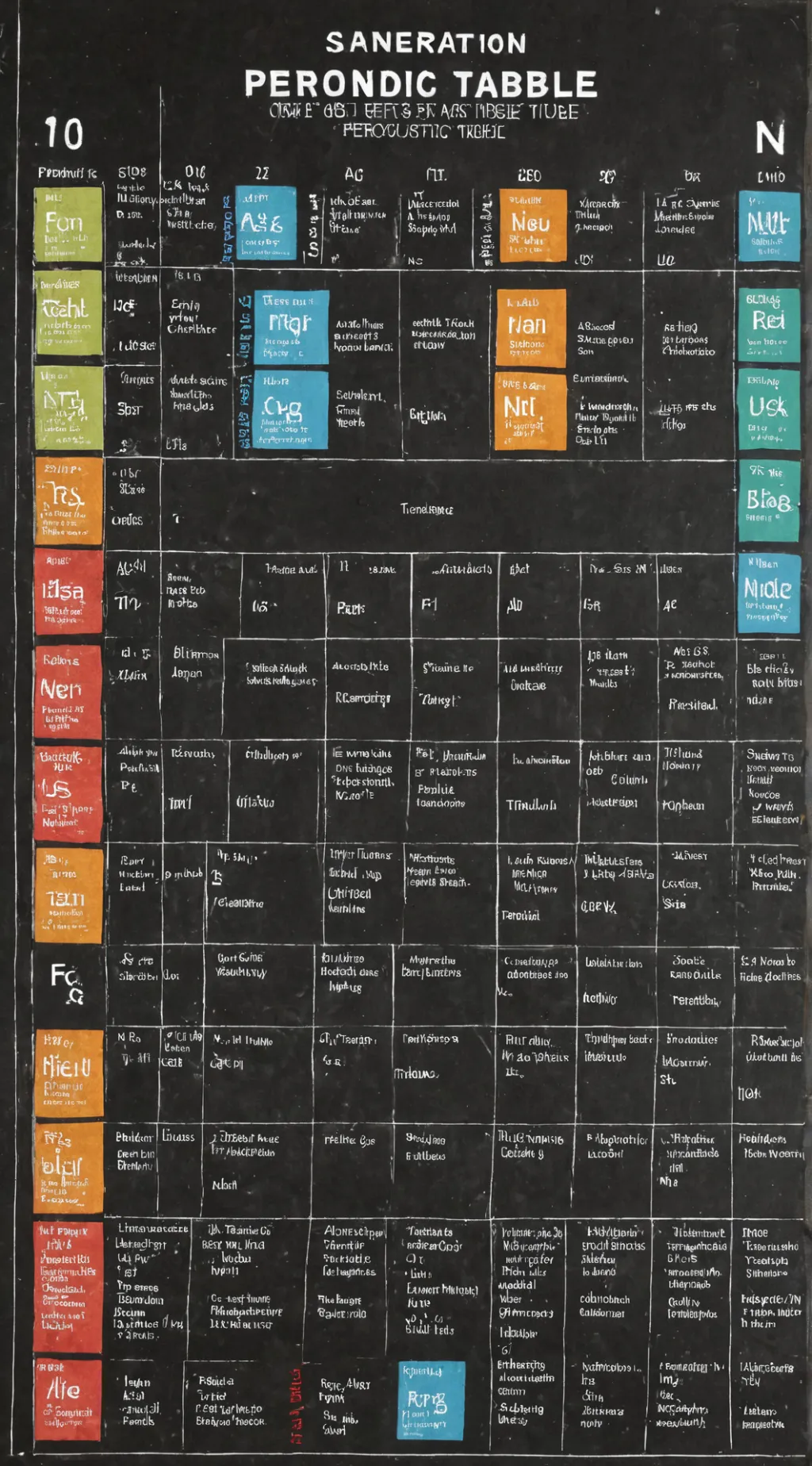 ai character: Periodic table￼ background