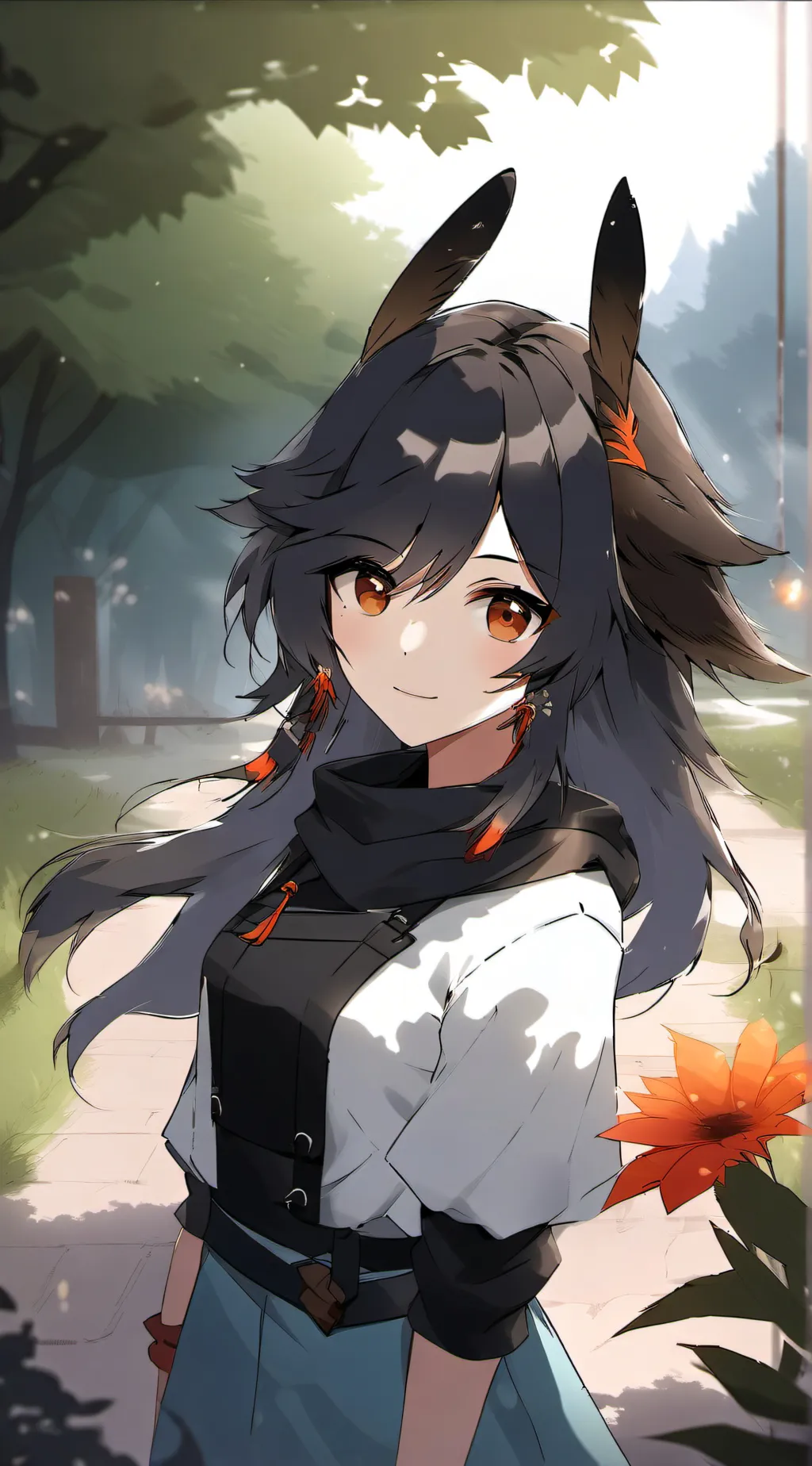 ai character: wolfy background