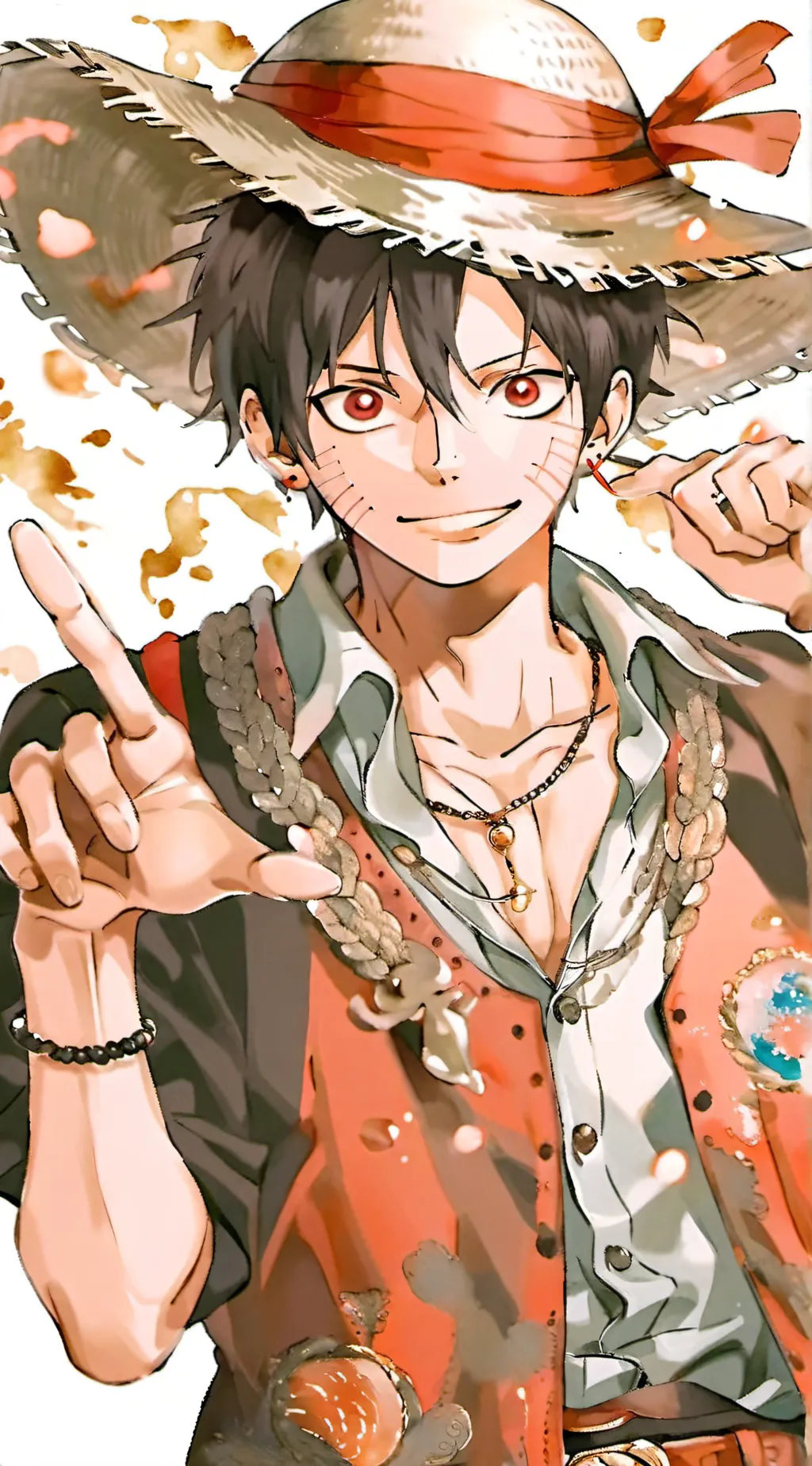 ai character: One piece  background