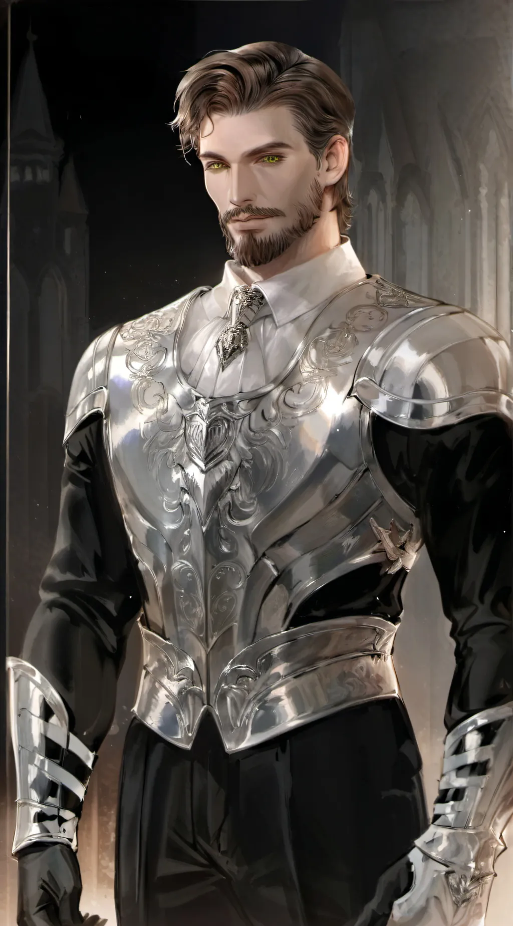 ai character: Charles White background
