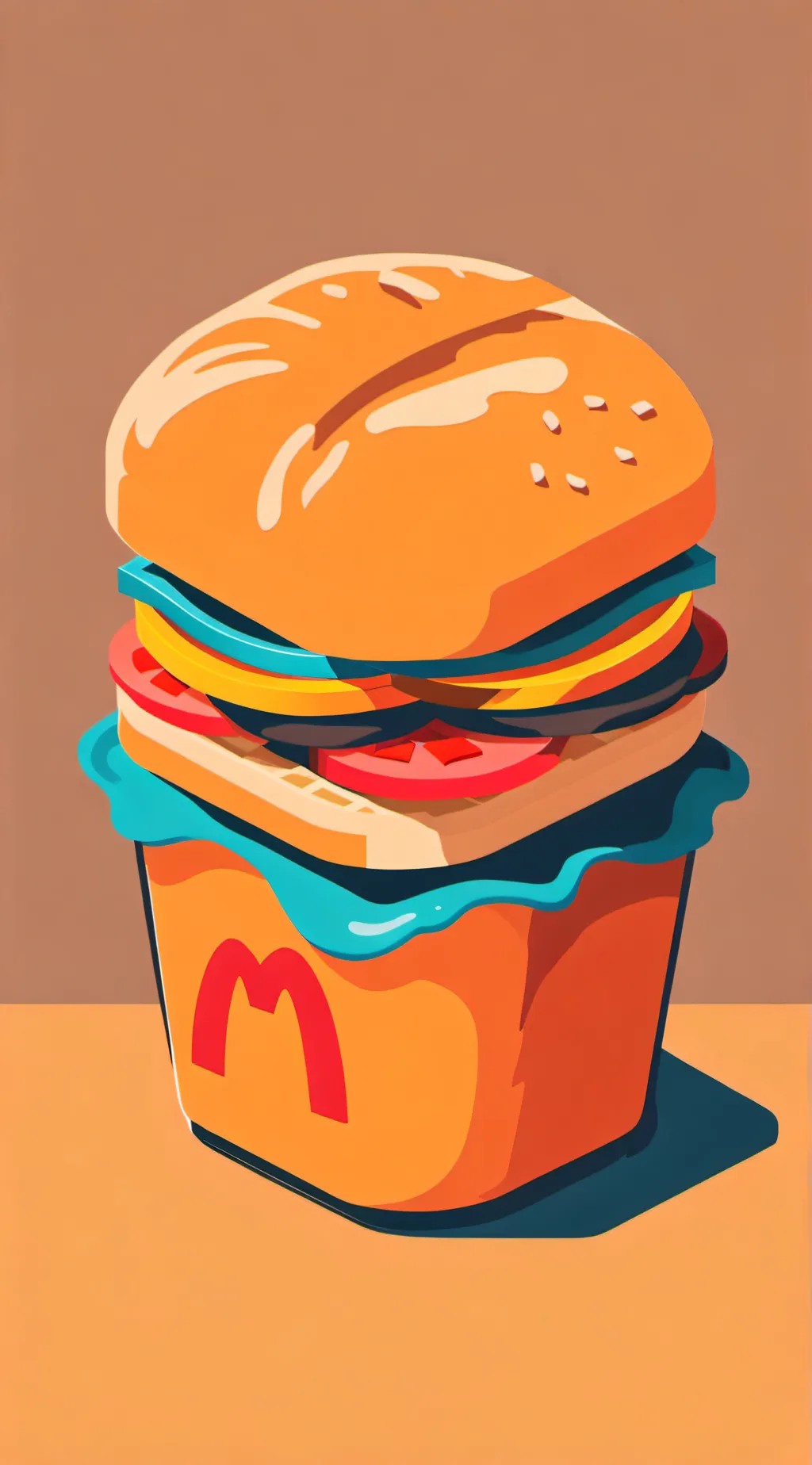 ai character: Mha McDonald's job background