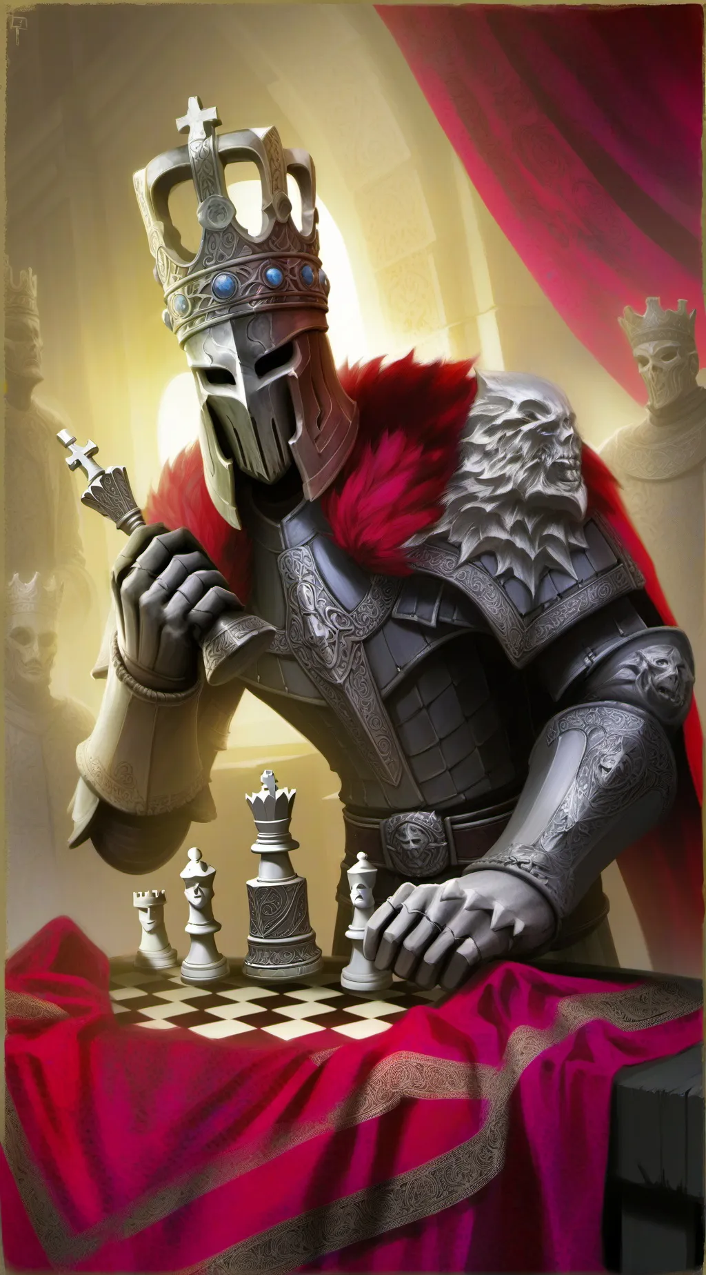 ai character: king of chess background