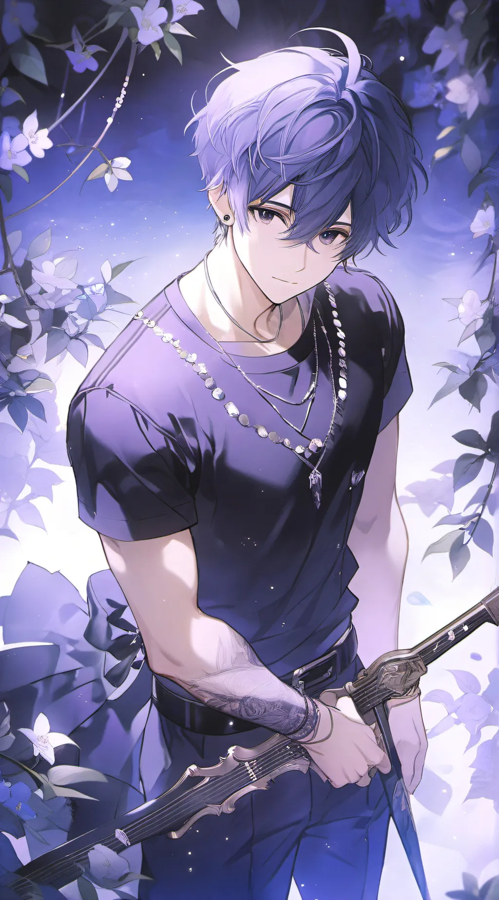 ai character: 🩵Renzo💜 background