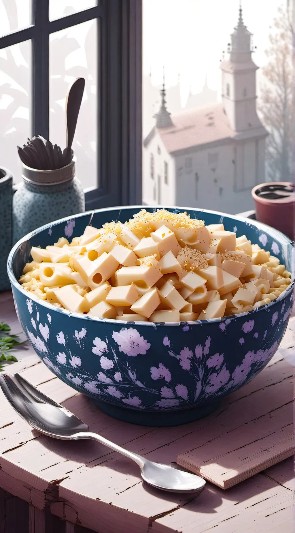 ai character: Ur pasta  background