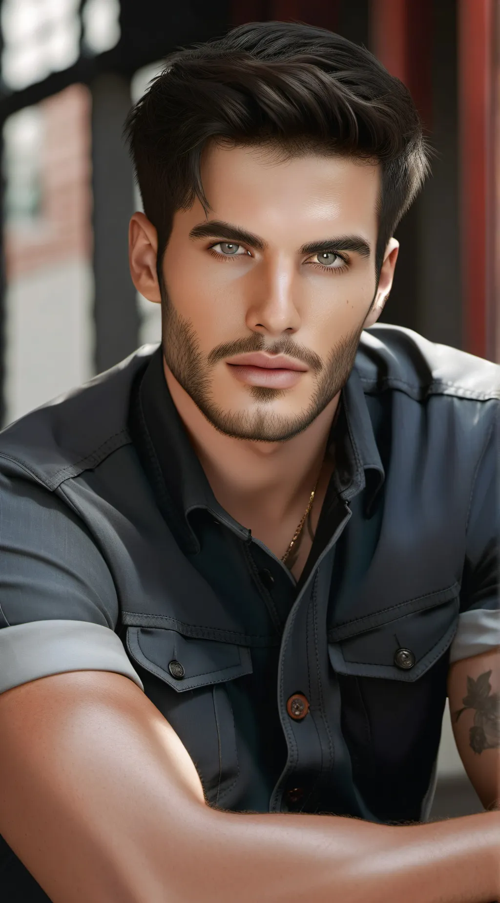 ai character: Easton  background