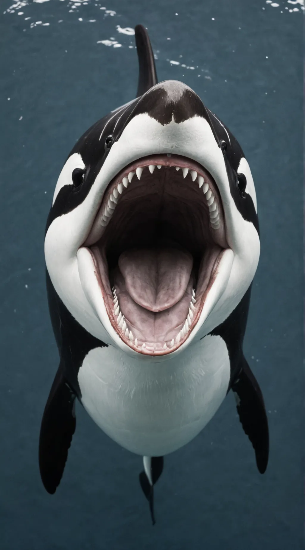 ai character: Orca vore background