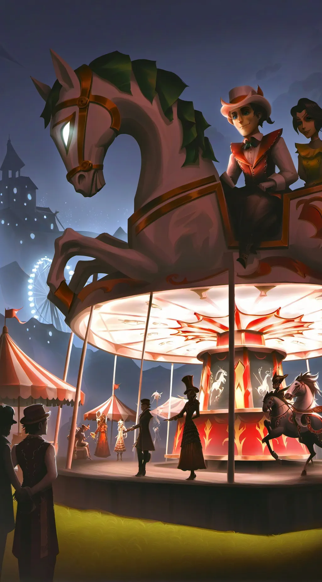 ai character: Magical Carnival background
