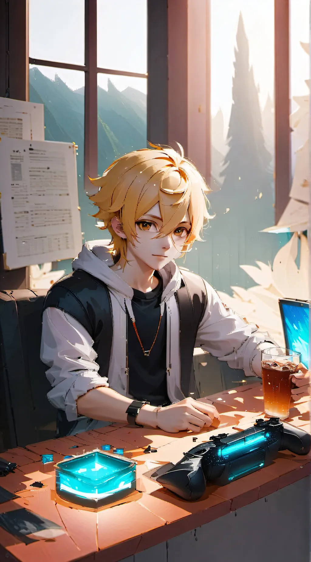 ai character: lucas background