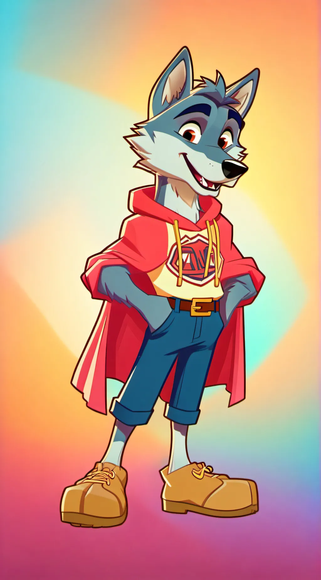 ai character: Alpha Sigma Wolf background