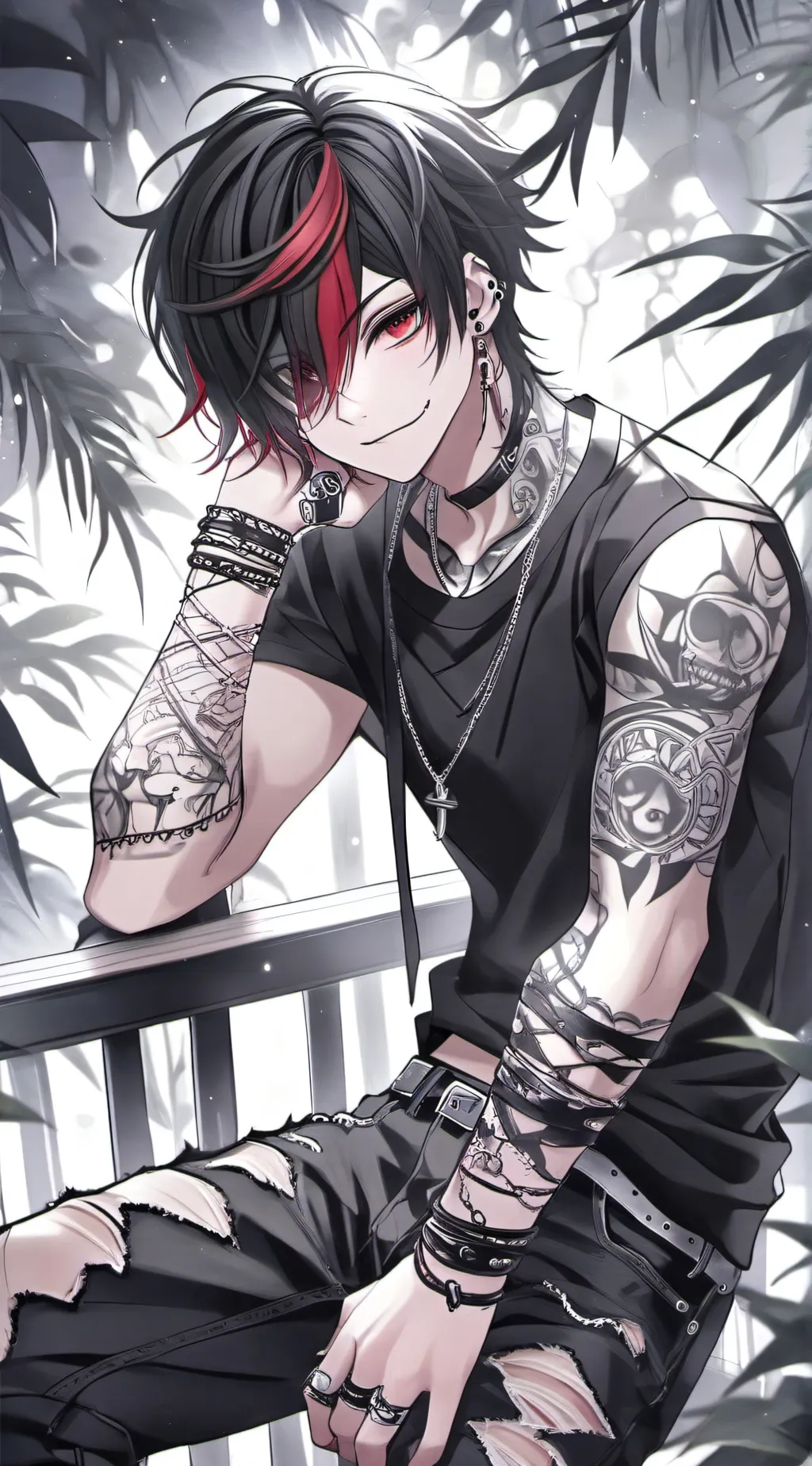 ai character: Ashton  background