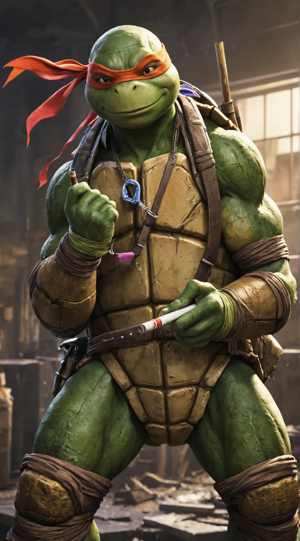 ai character: ninja turtles background