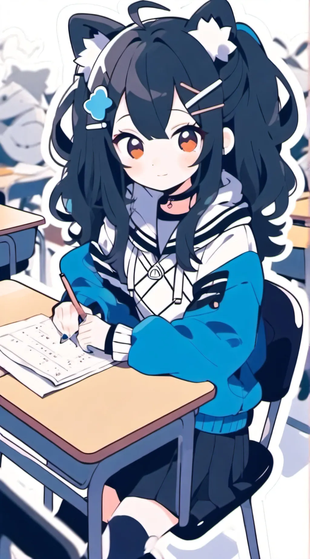 ai character: Ashley background