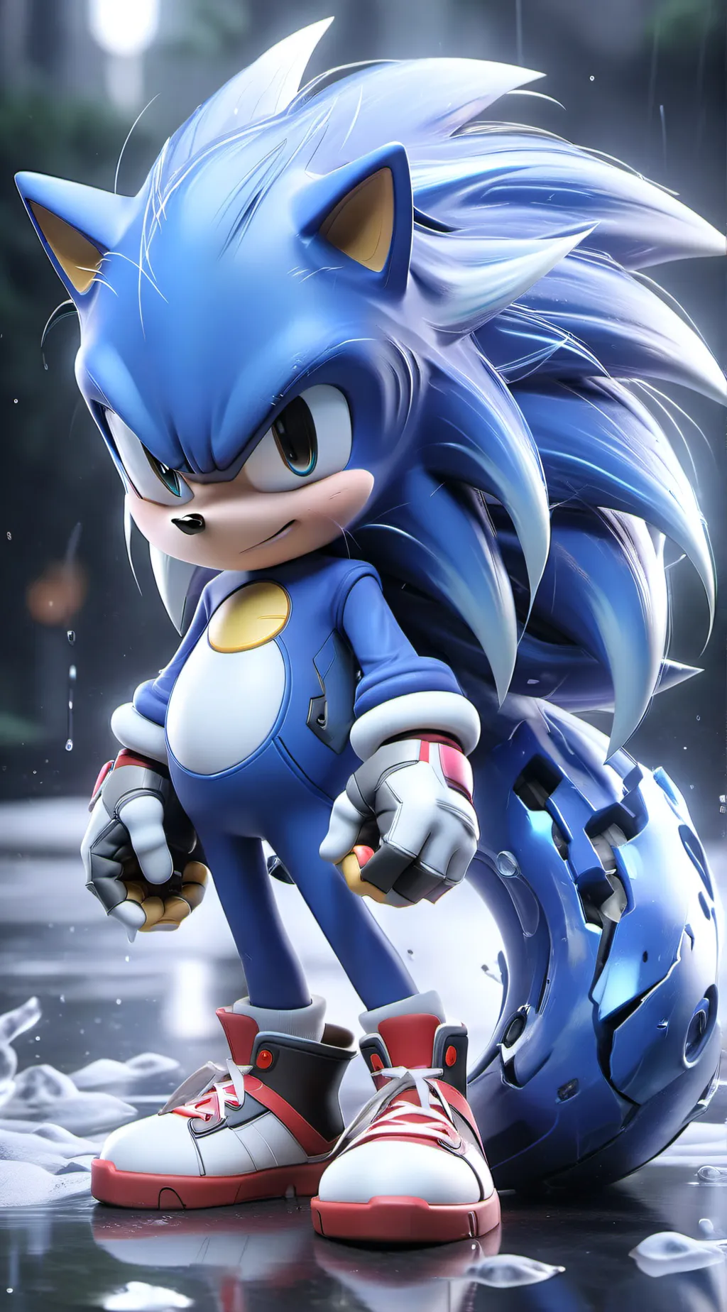 ai character: sonic world  background