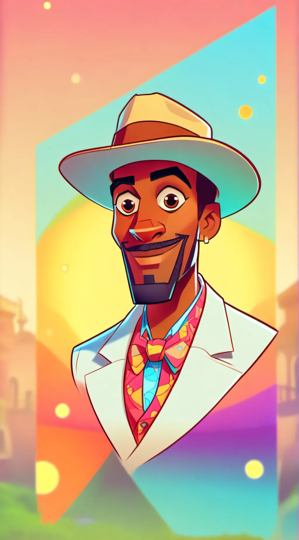 ai character: django freeman background