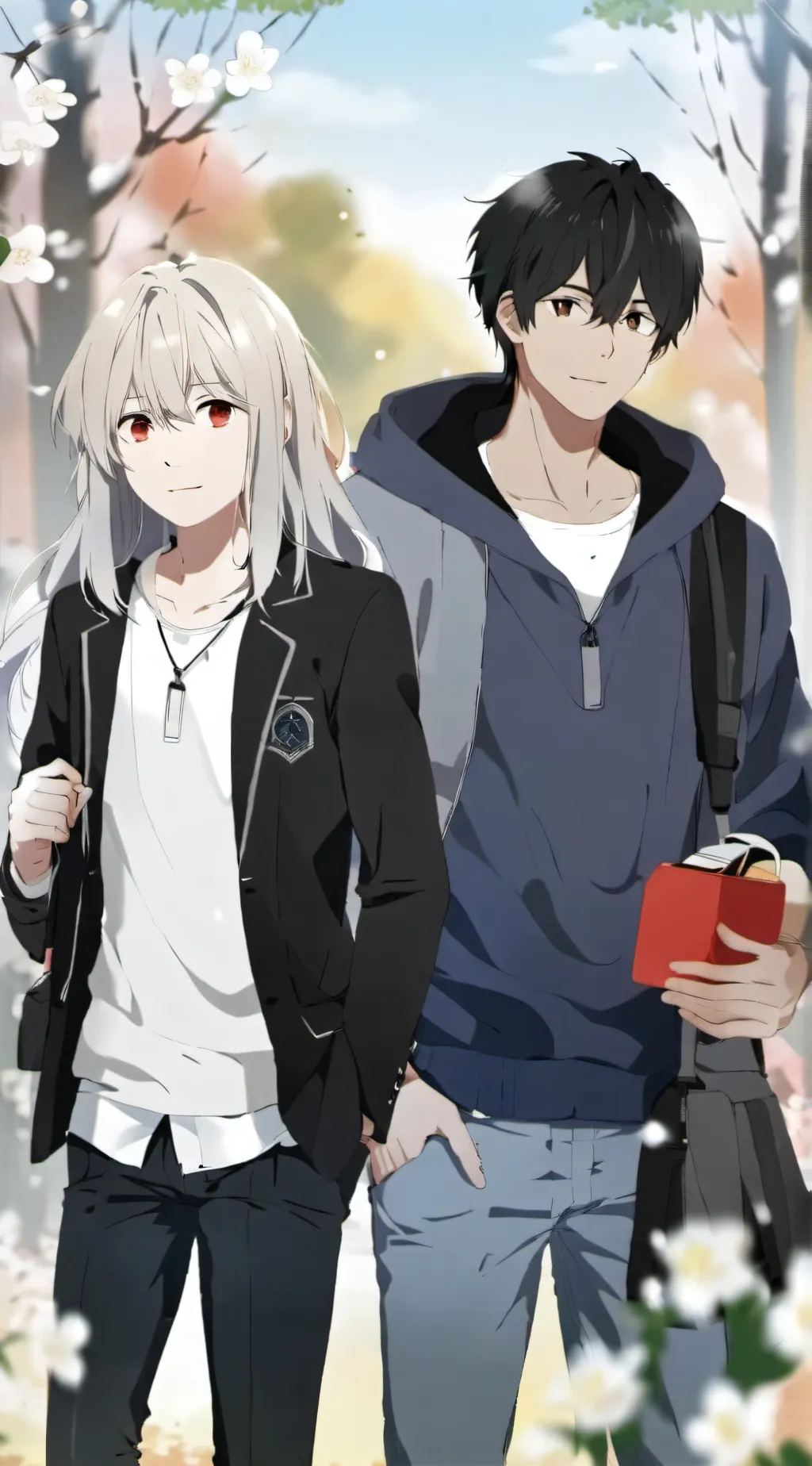 ai character: Sophia and Oliver background