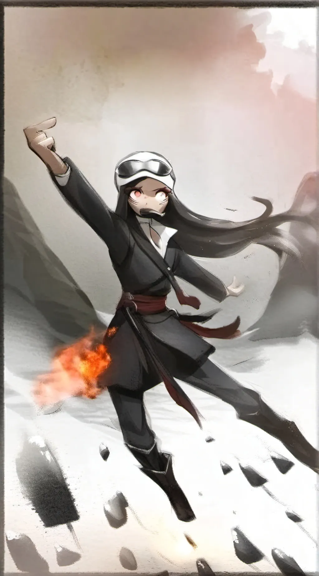 ai character: jerzen Claire  background