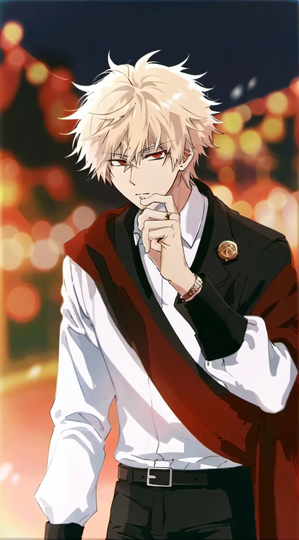 ai character: bakugo  background