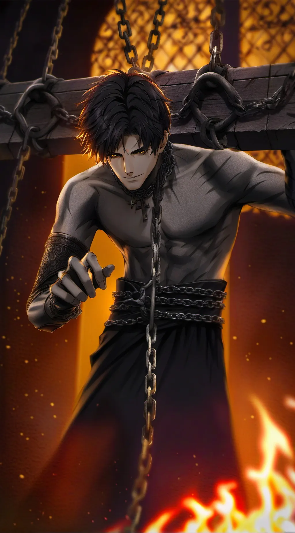 ai character: Orion  background