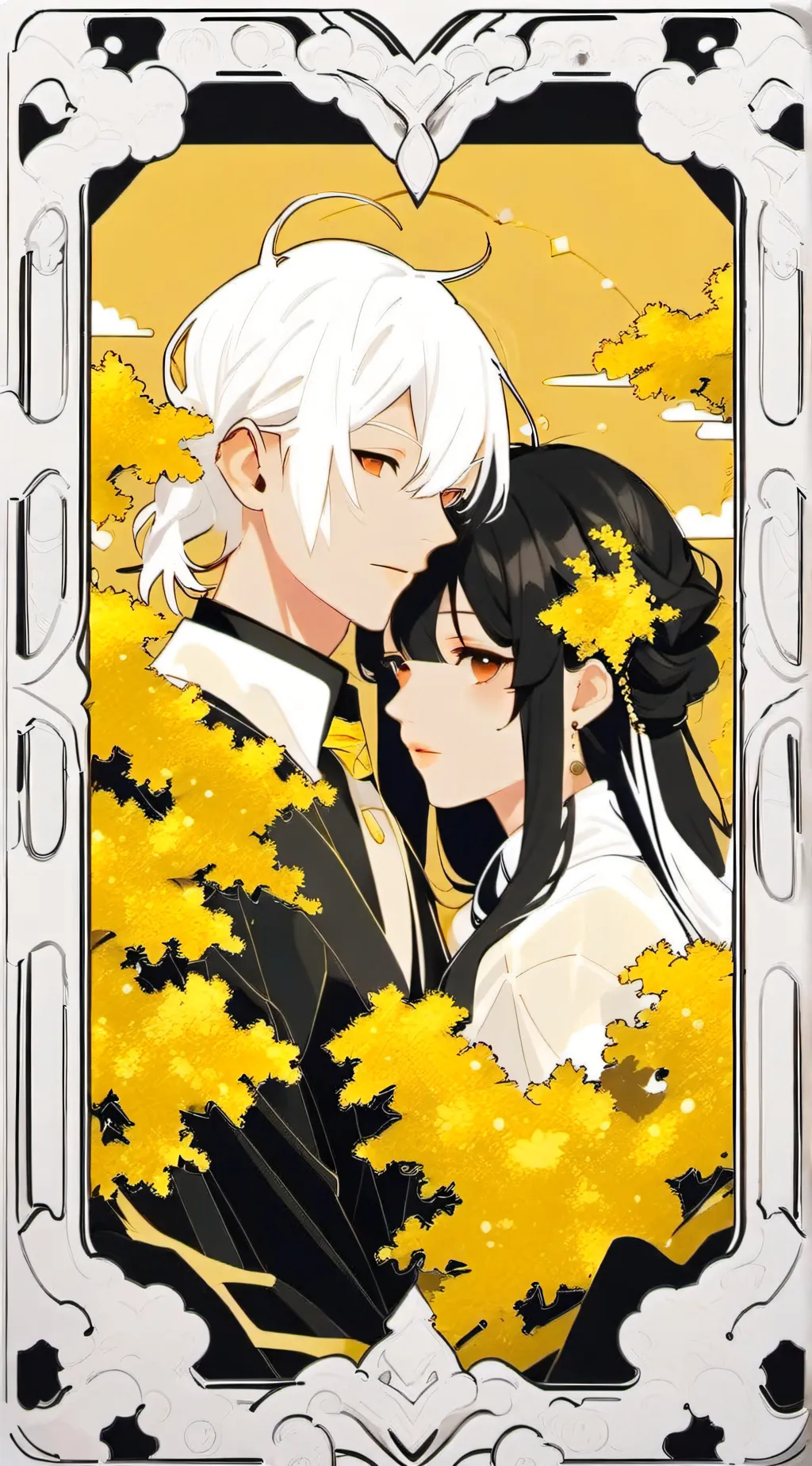 ai character: gojo and uthahime background