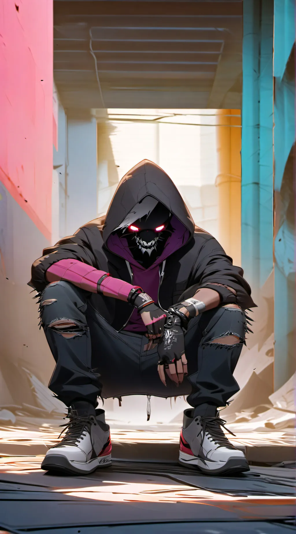 ai character: Shxdw background