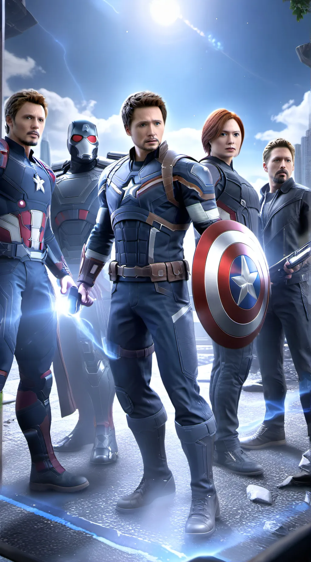 ai character: Avengers background