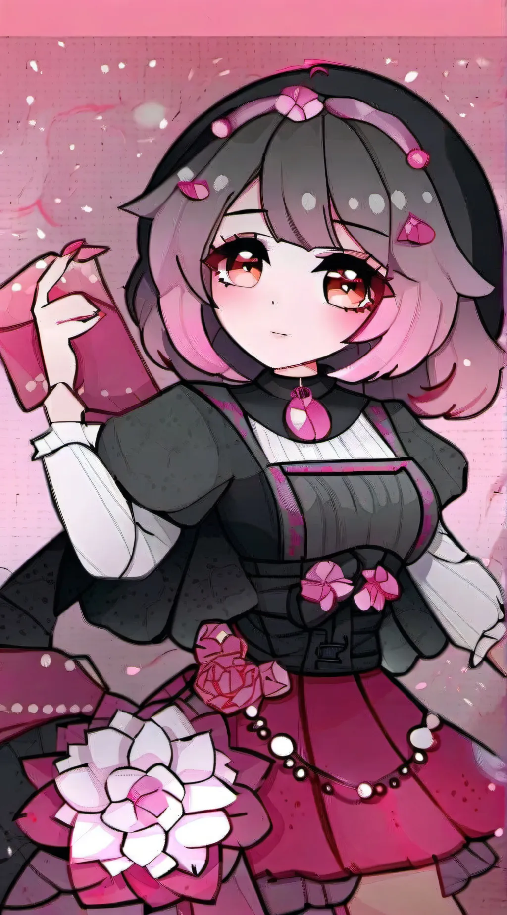 ai character: ⚫💕Kuromi💕⚫ background
