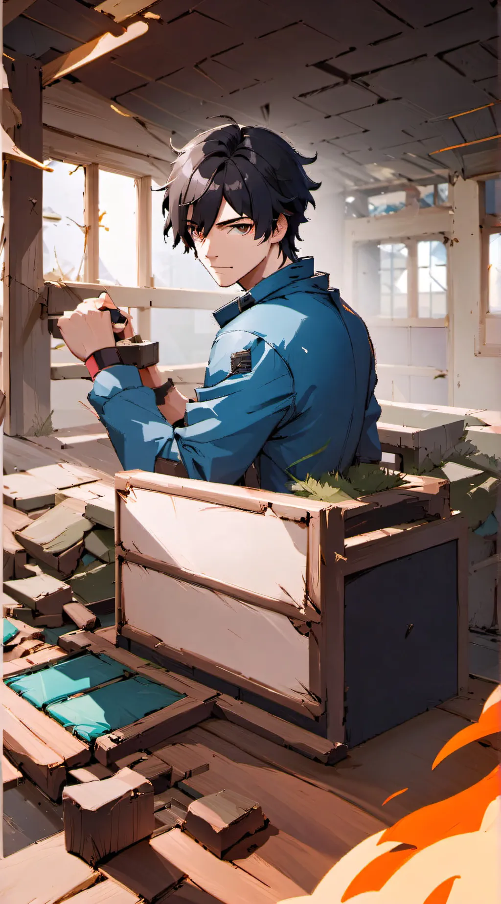 ai character: Sebastian Solace background