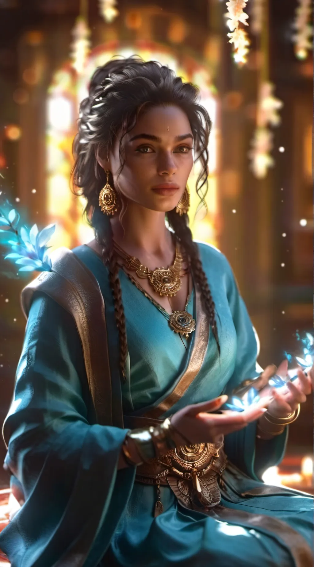 ai character: Yrene Towers  background