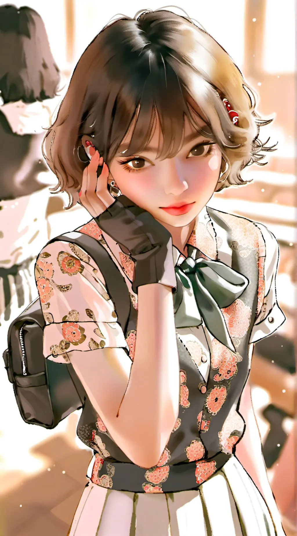 ai character: Saori  background