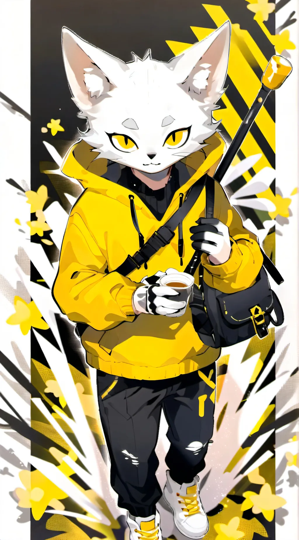 ai character: Dj Cat background