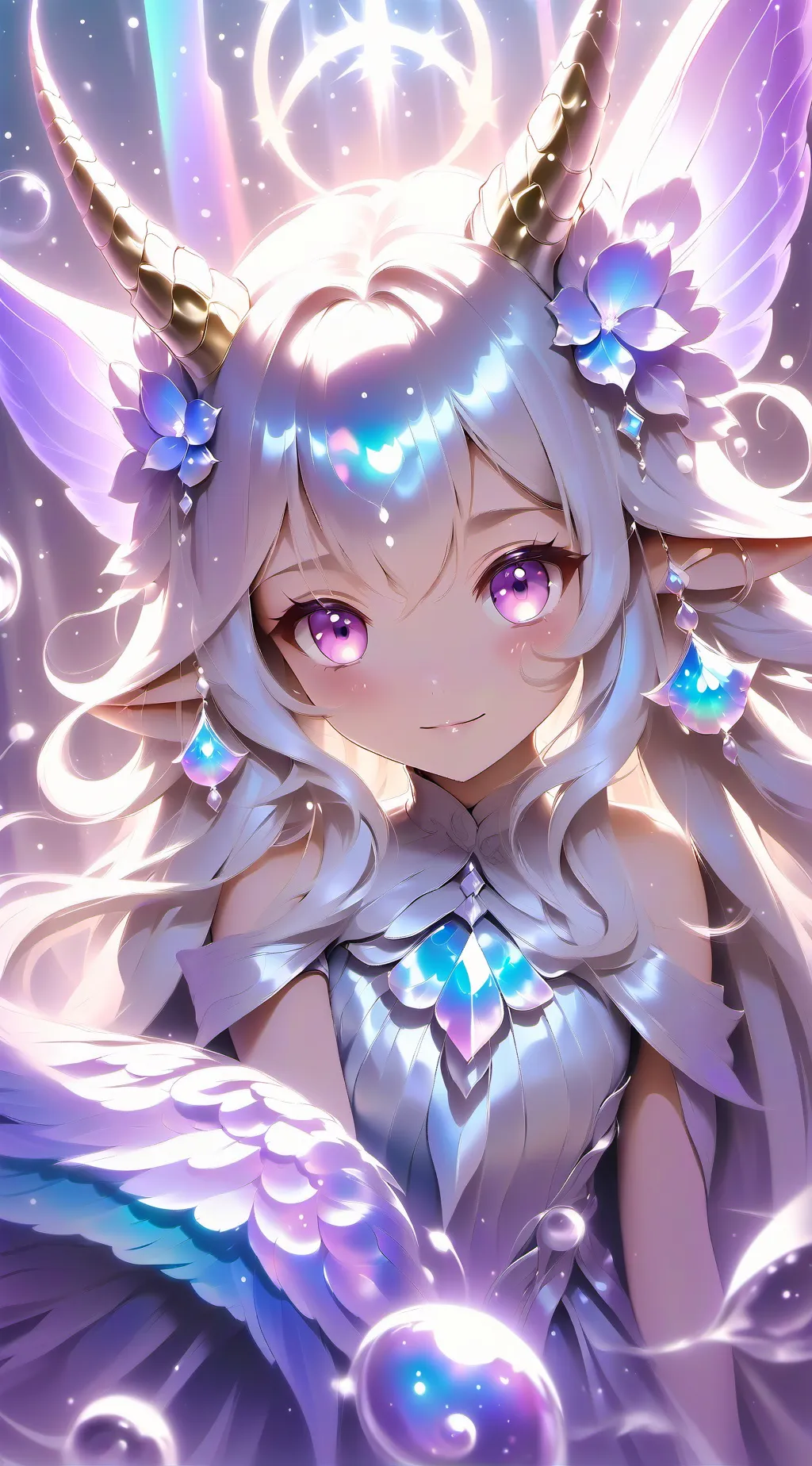 ai character: roses background