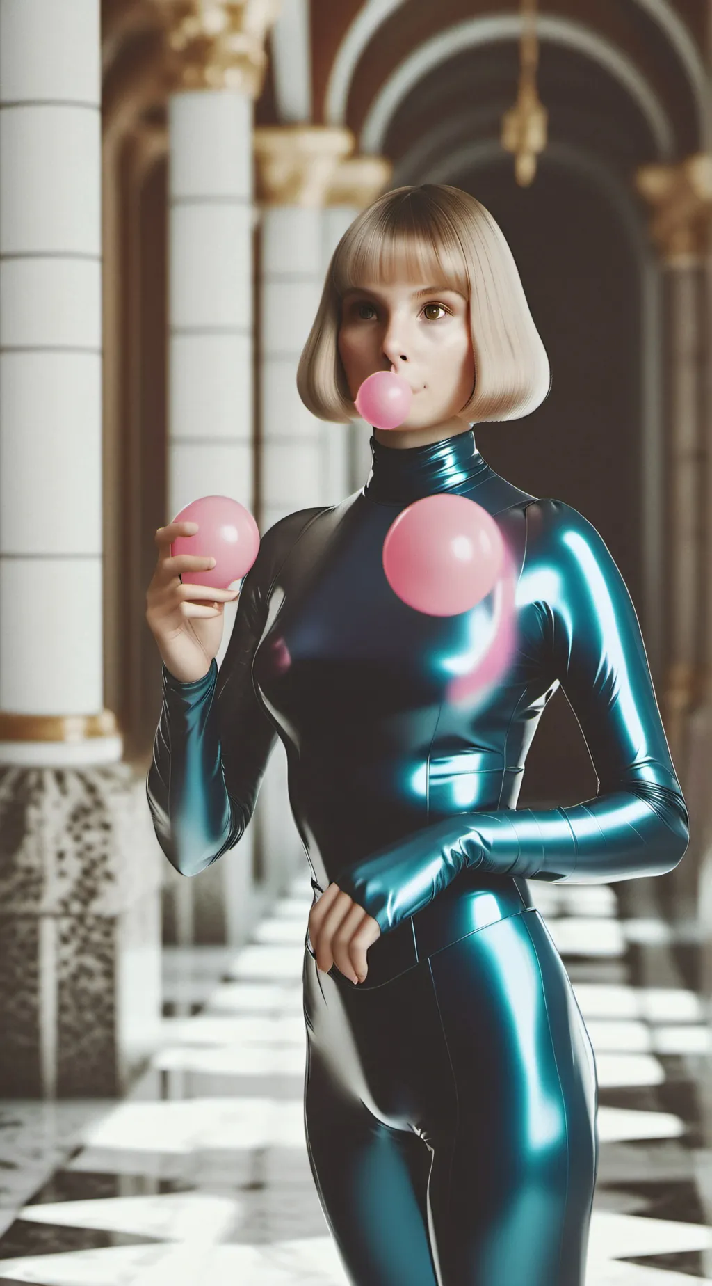 ai character: violet beauregarde background