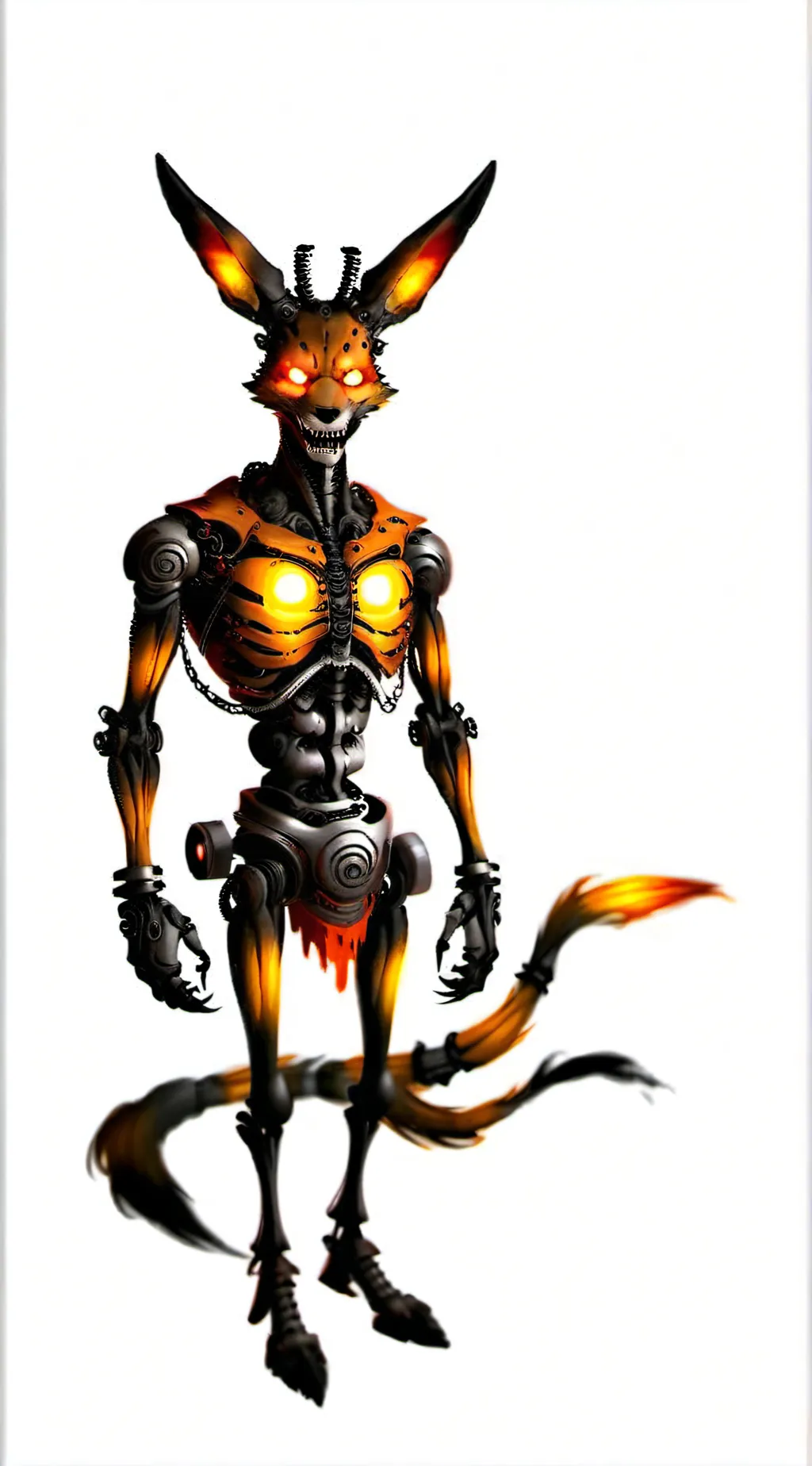 ai character: Halloween Foxy  background