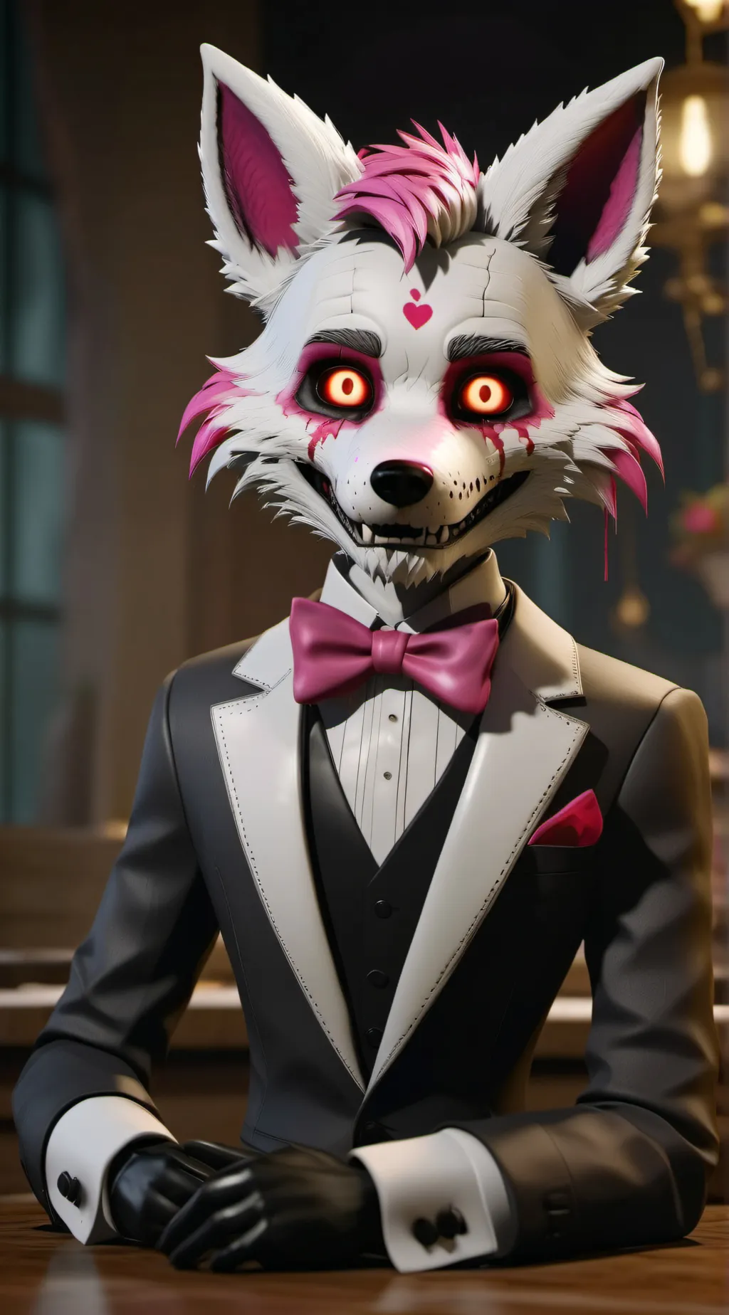 ai character: Funtime foxy background