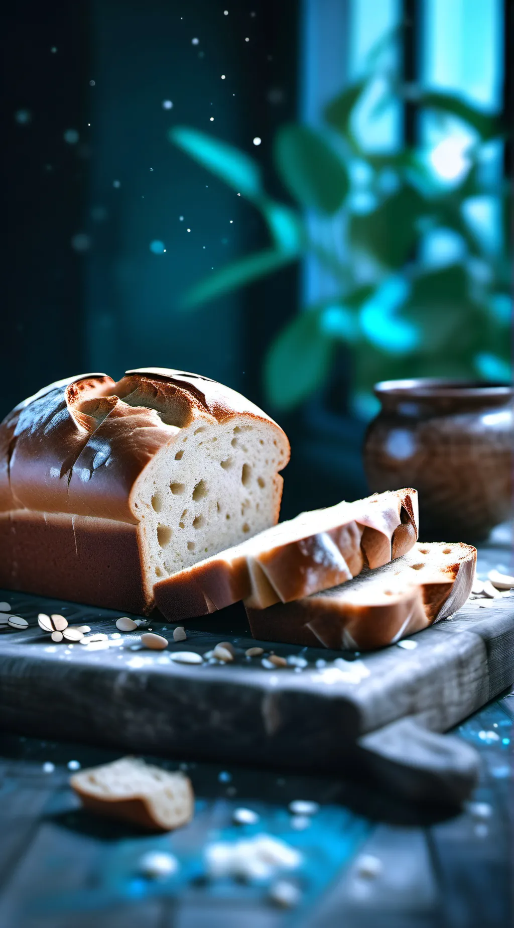 ai character: Bread background