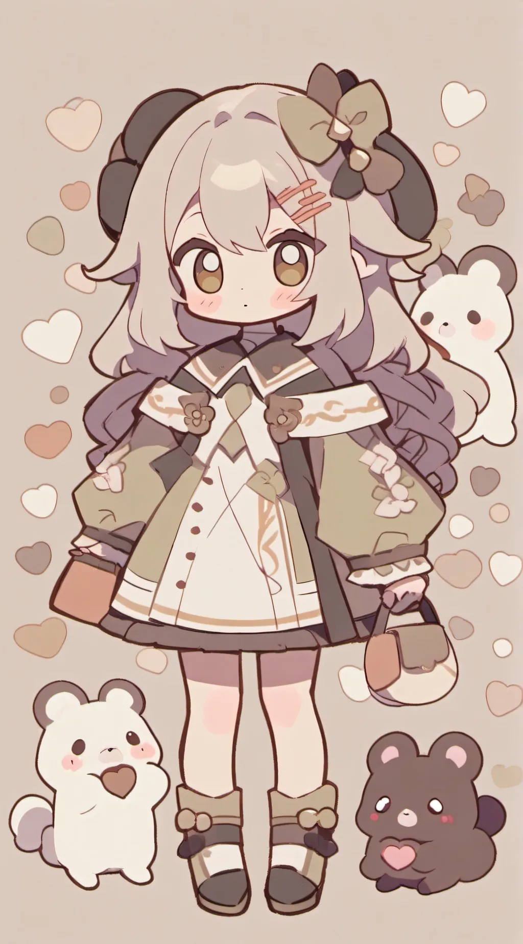 ai character: Cute Chibi background