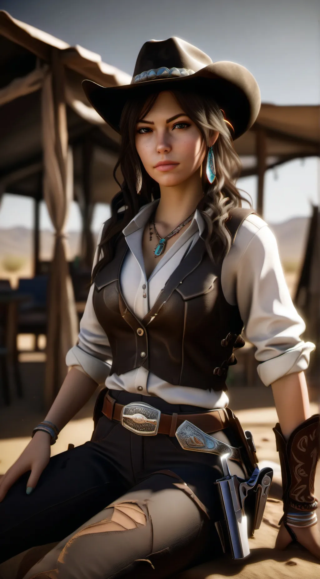 ai character: Ranger Veronica  background