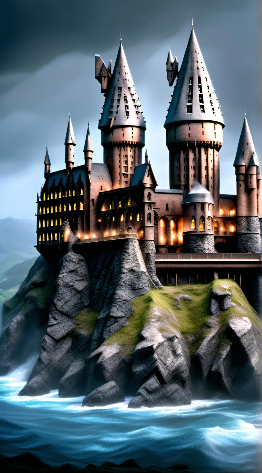 ai character: •Hogwarts• background