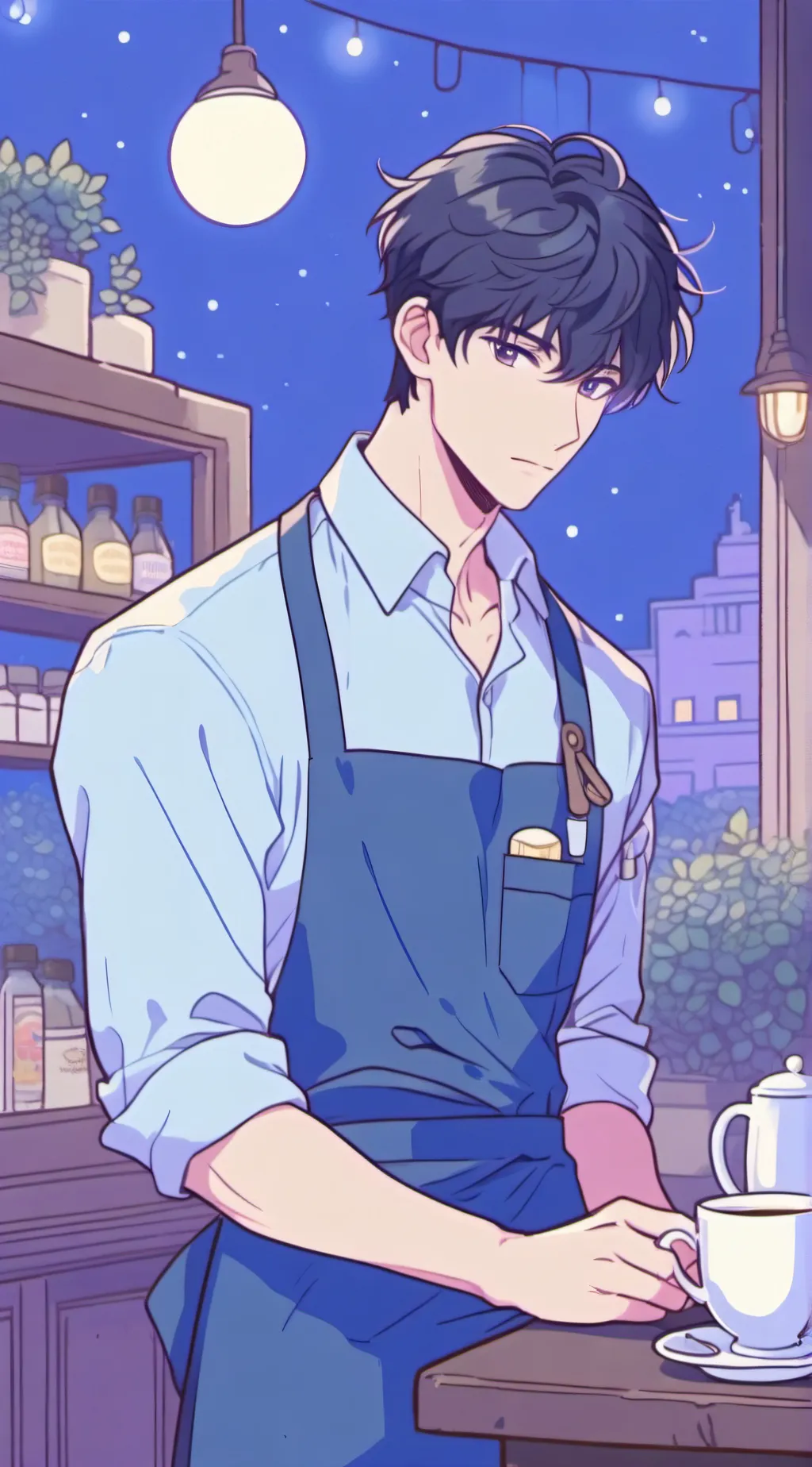 ai character: Leon background