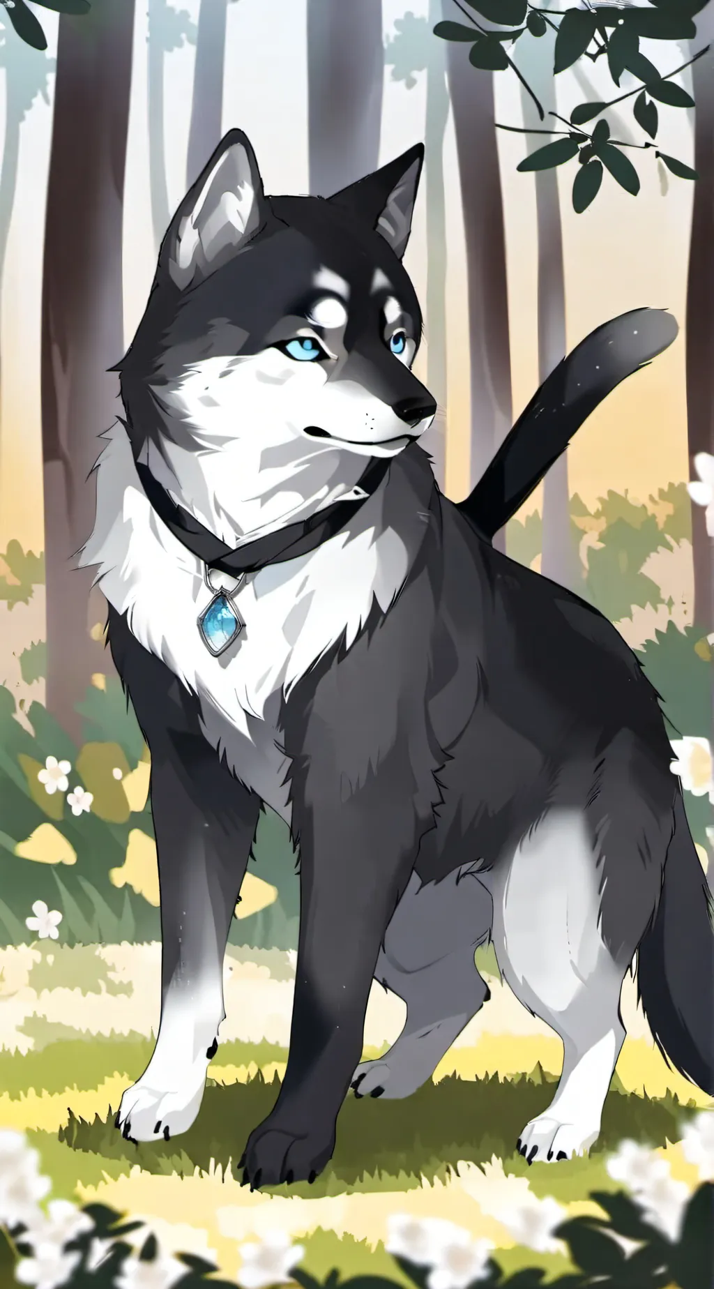 ai character: Ice background