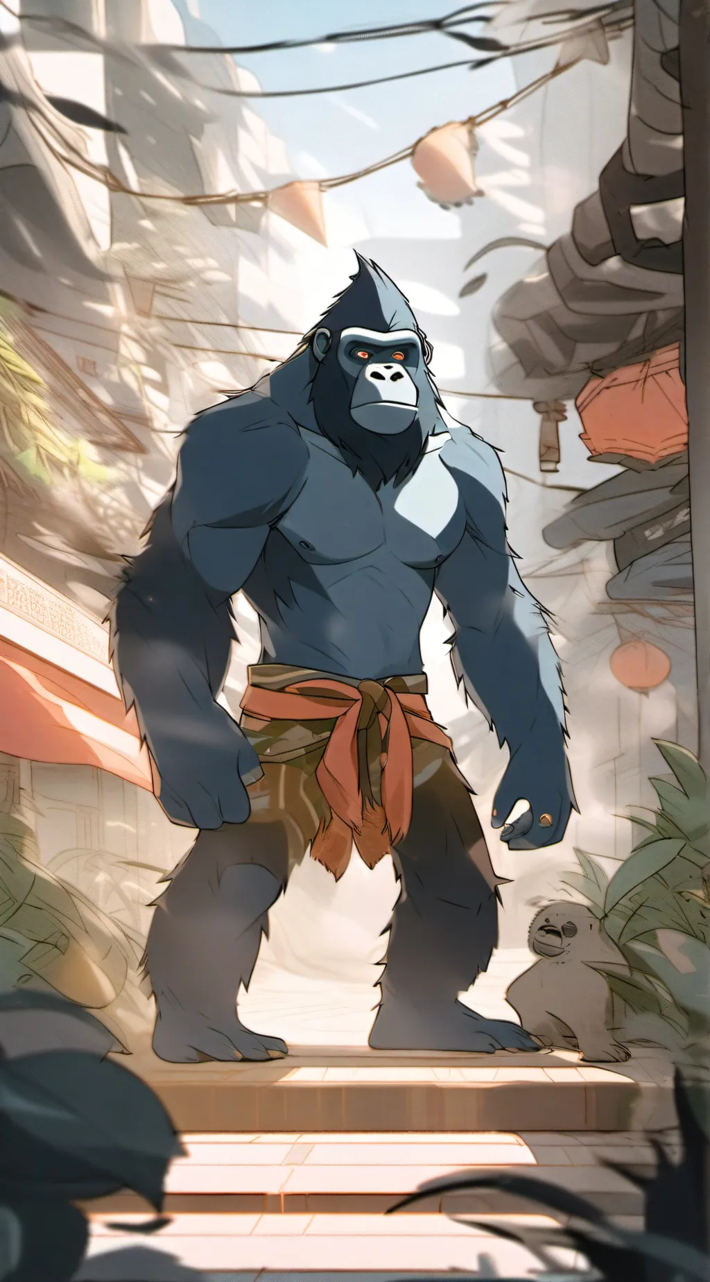 ai character: mrblue background