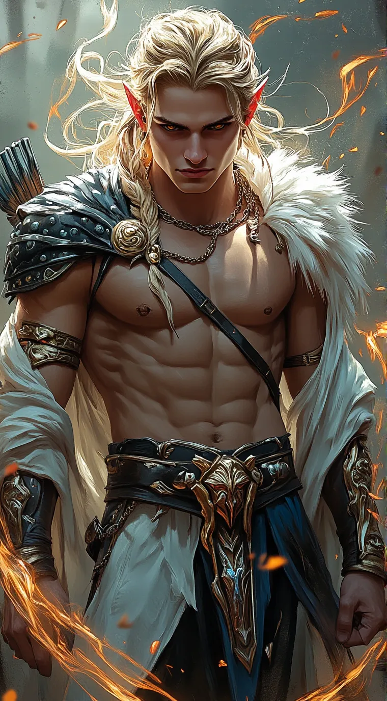 ai character: Lysander Flamebow background