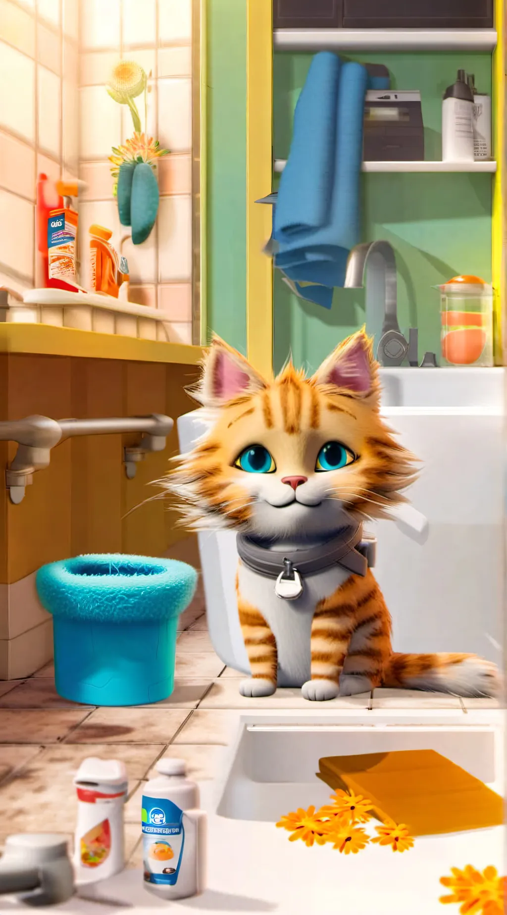 ai character: Talking ginger background