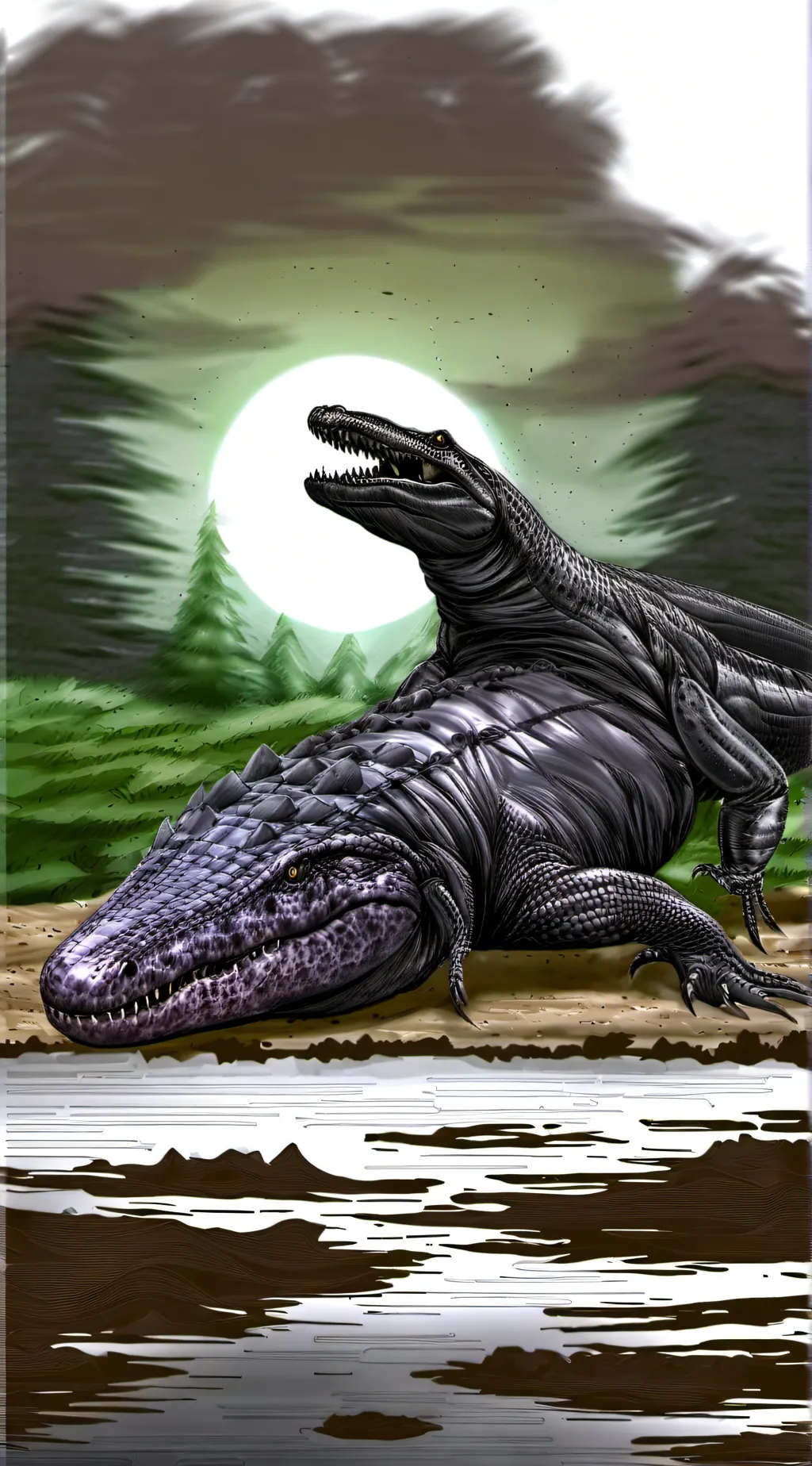 ai character: Scp 682 background