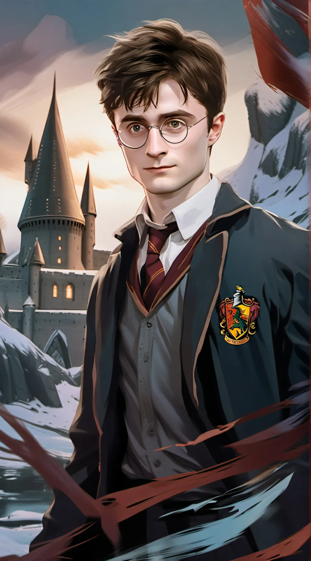 ai character: Harry Potter  background