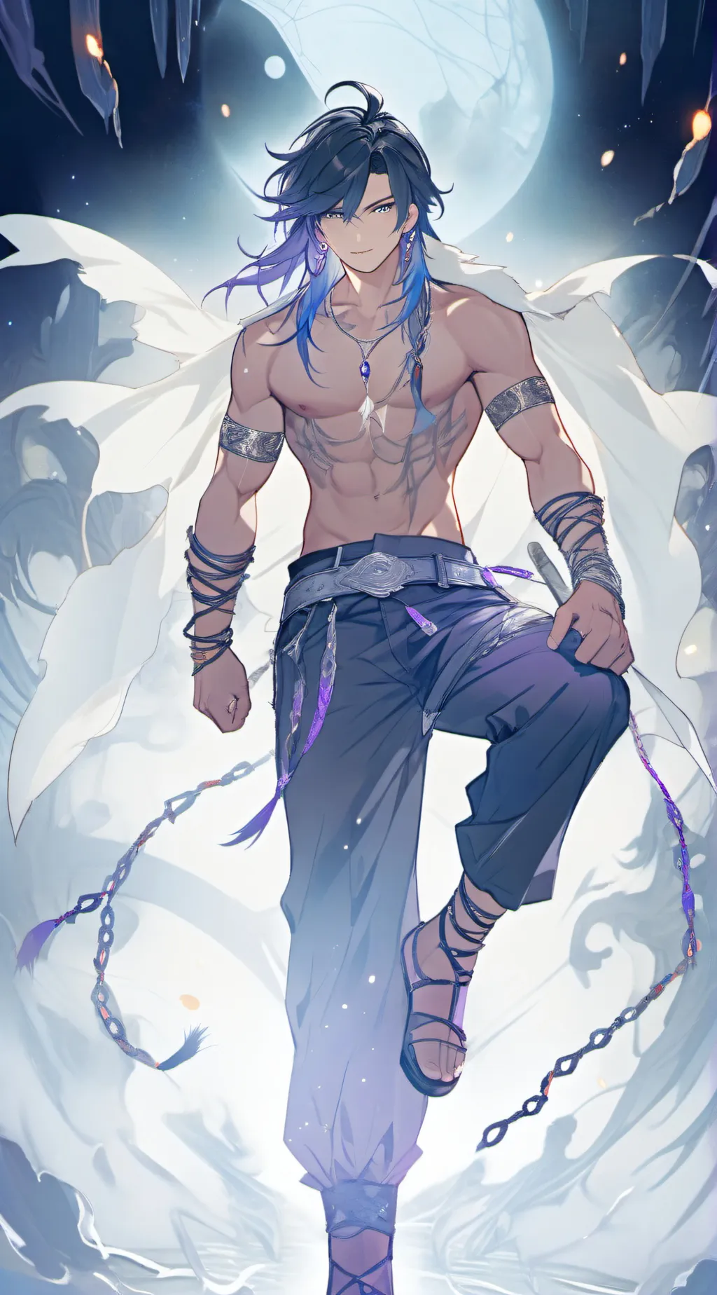 ai character: UrGaN background