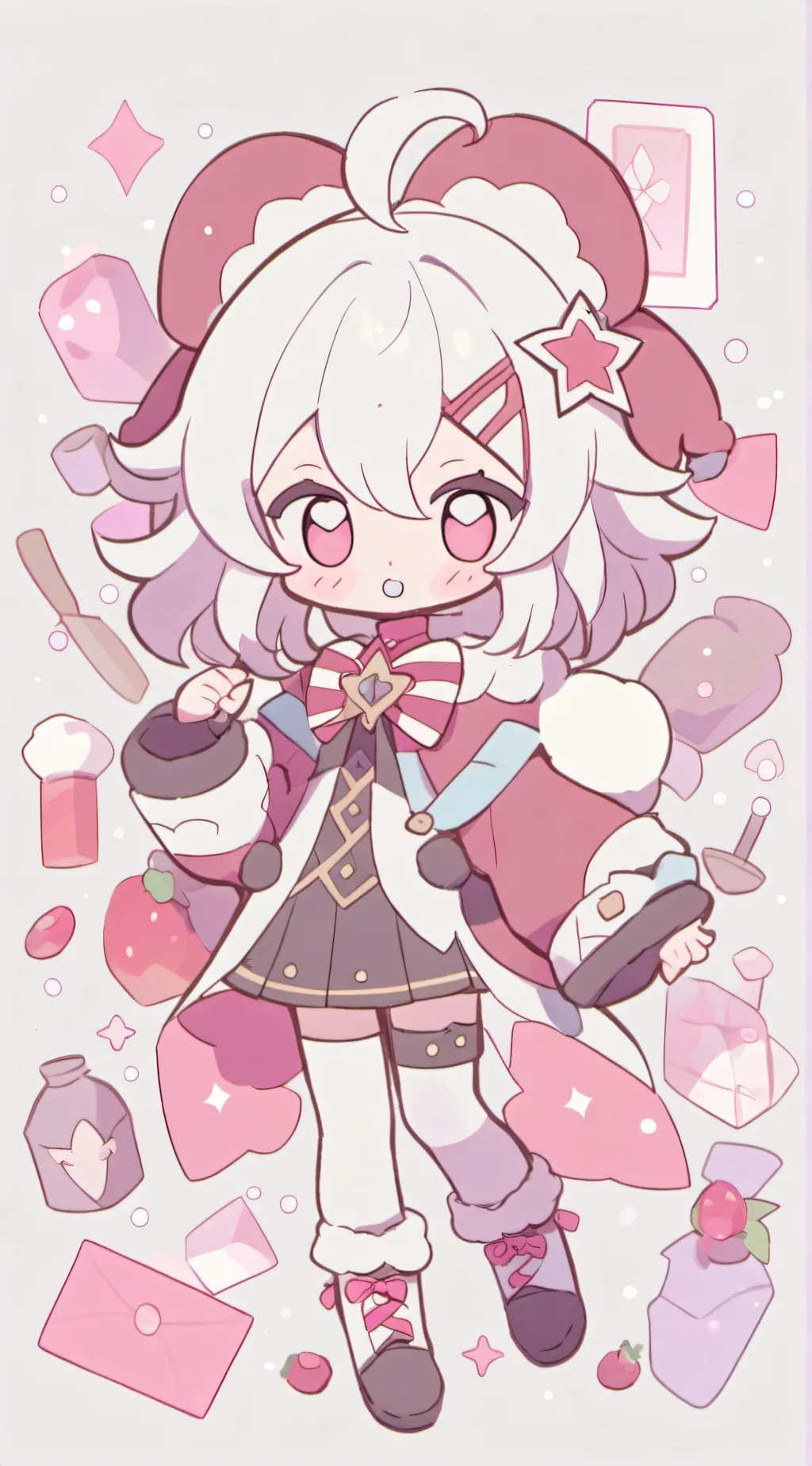 ai character: Wonderland x Mha  background