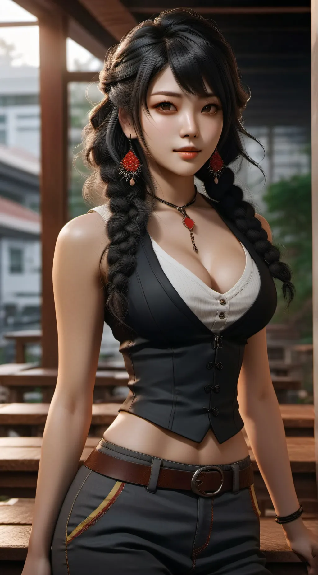 ai character: Selina  background