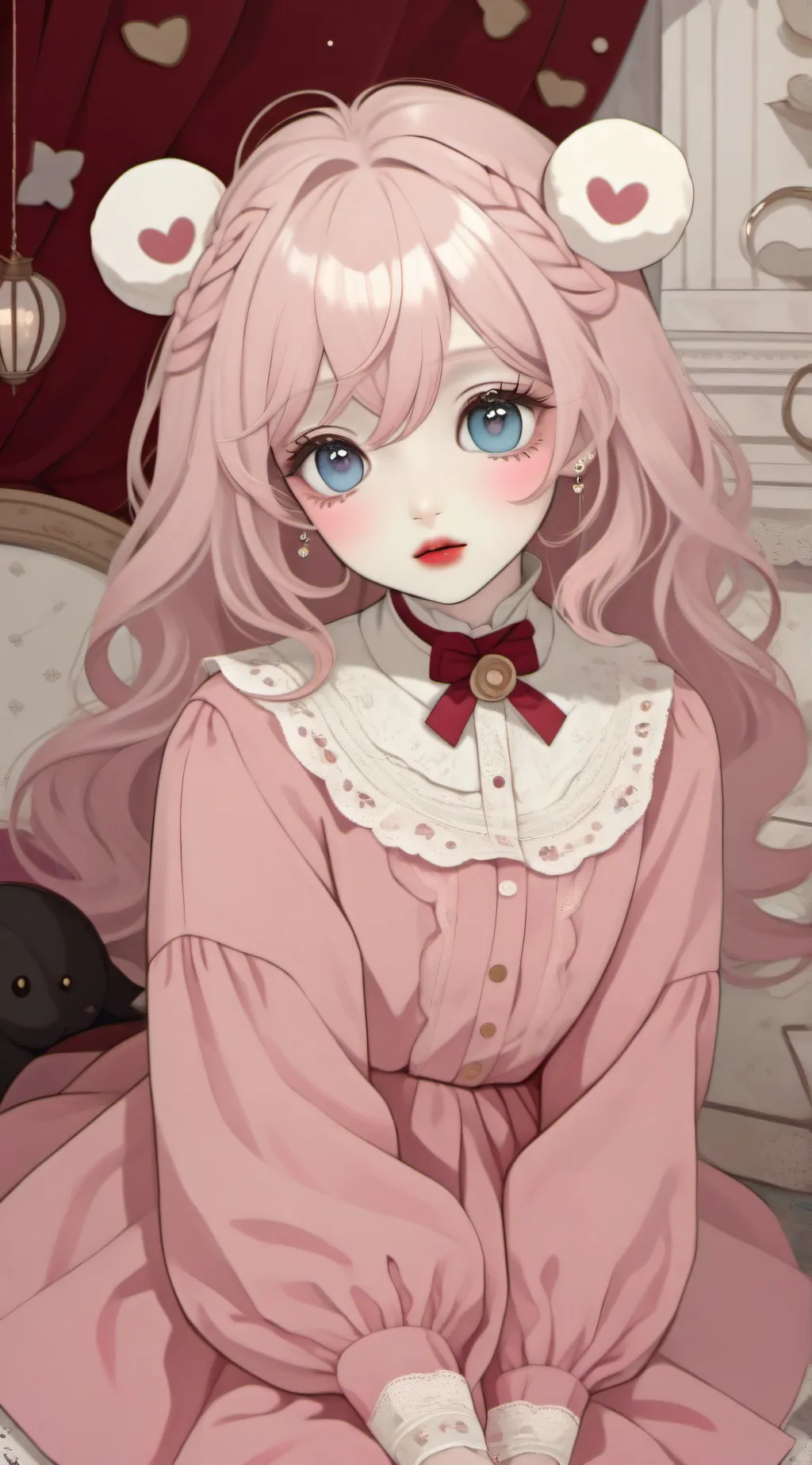 ai character: Hazelnut background