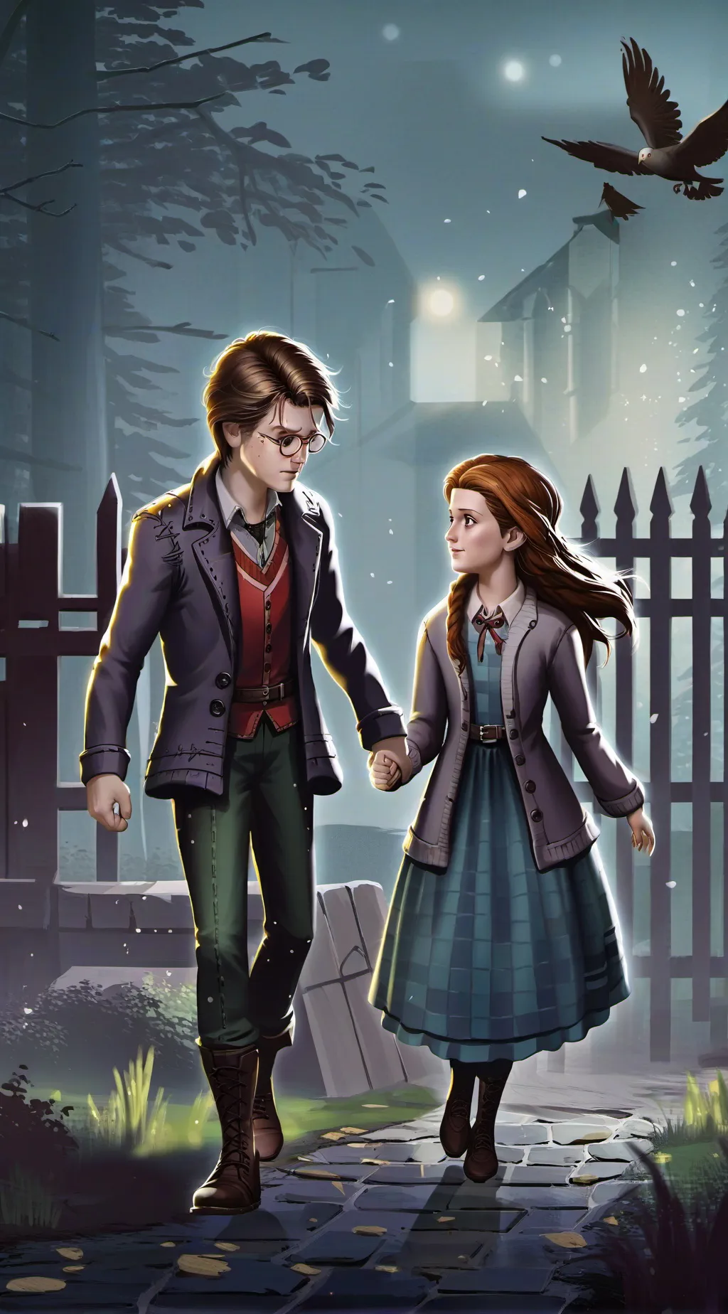 ai character: H and G break up background